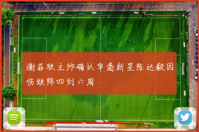 谢菲联主帅确认华裔新星陈达毅因伤缺阵四到六周